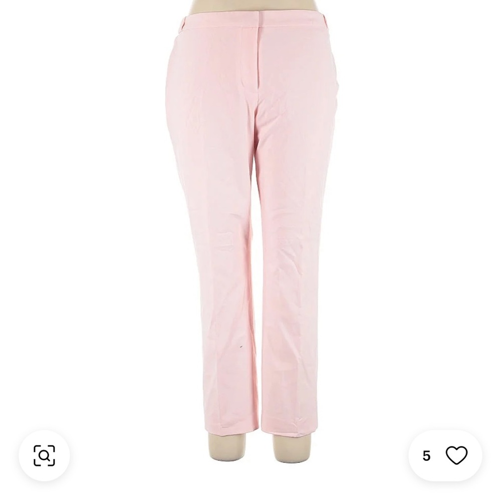 NWOT Calvin Klein Pink Trousers Straight-Leg Dress Style 18 has belt loop cute